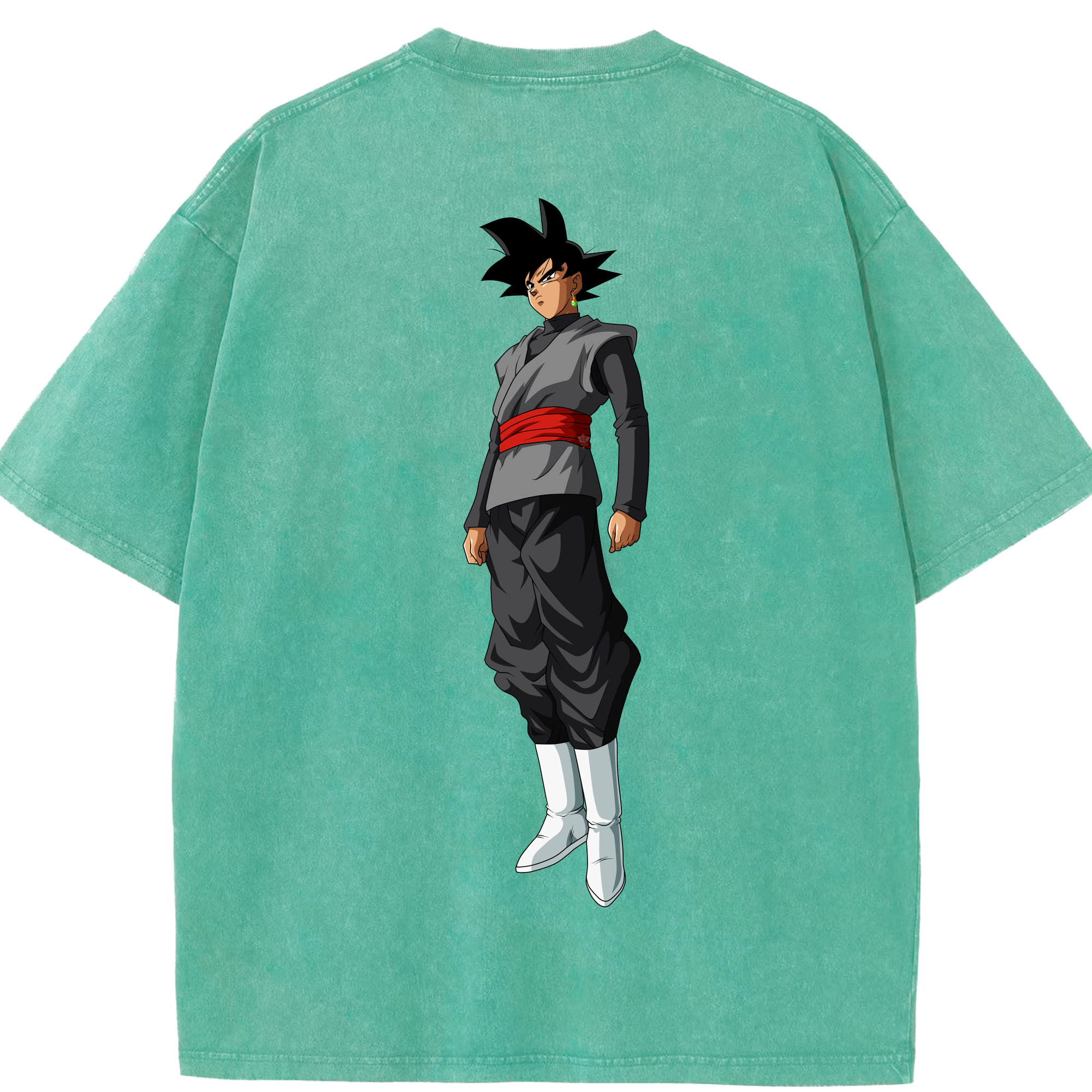 （画像用） ドラゴンボール ベジータ四世（Bejīta Yonsei）DRAGON BALL Vegeta IV 綿100% ヴィンテージ風 半袖Tシャツ（背面プリント）